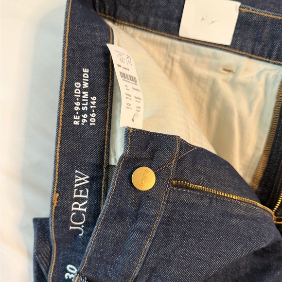 J. Crew Dark Blue Straight Leg Jeans - Picture 2 of 3